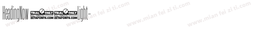 HeadingNow 82Light字体转换